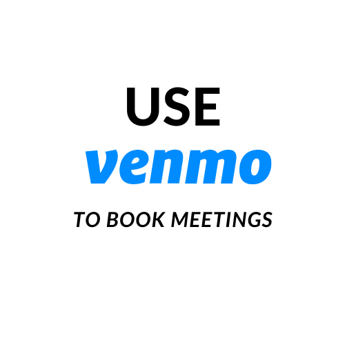 use venmo to book meetings