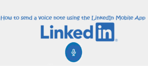 linkedin audio message