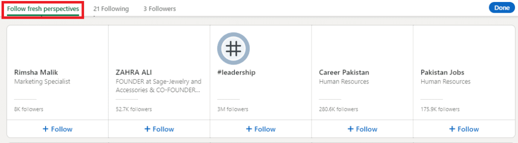 Linkedin Hashtags
