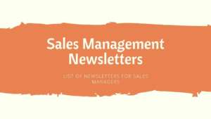 sales management newsletter