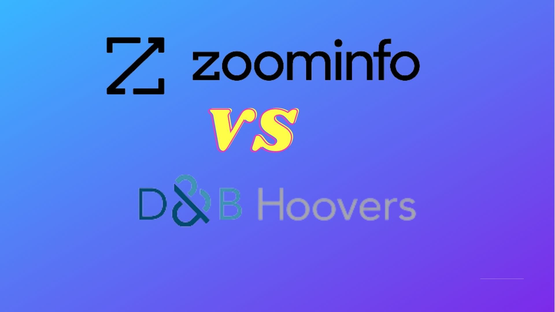 ZoomInfo vs D&B Hoovers
