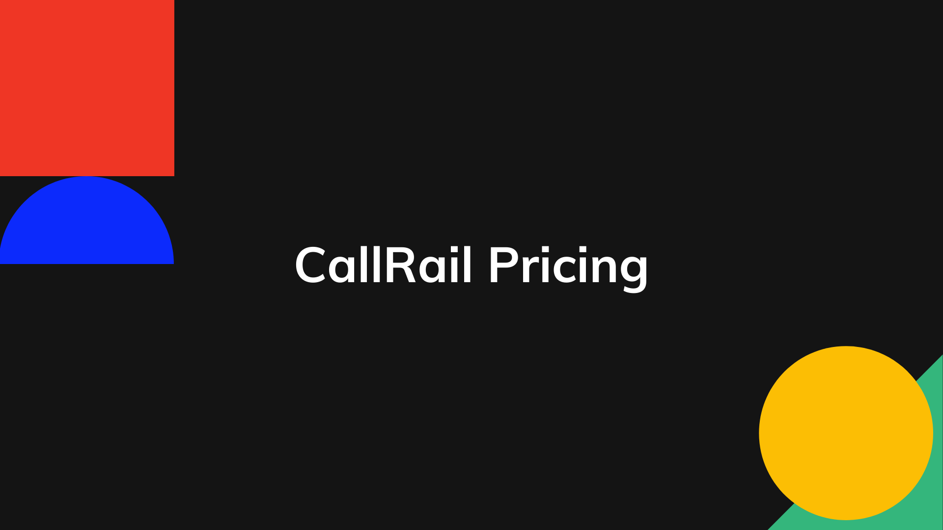 CallRail Pricing