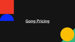 Gong Pricing