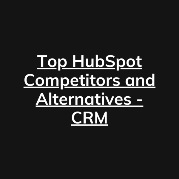 HubSpot Competitors