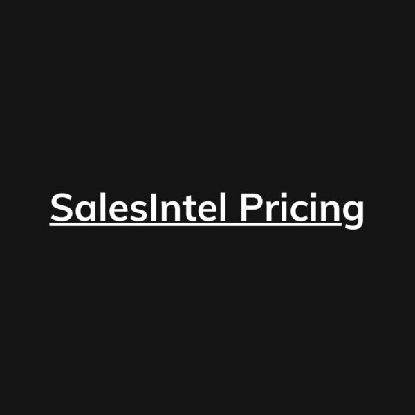 SalesIntel Pricing – Actual Prices for All Plans, Including Enterprise