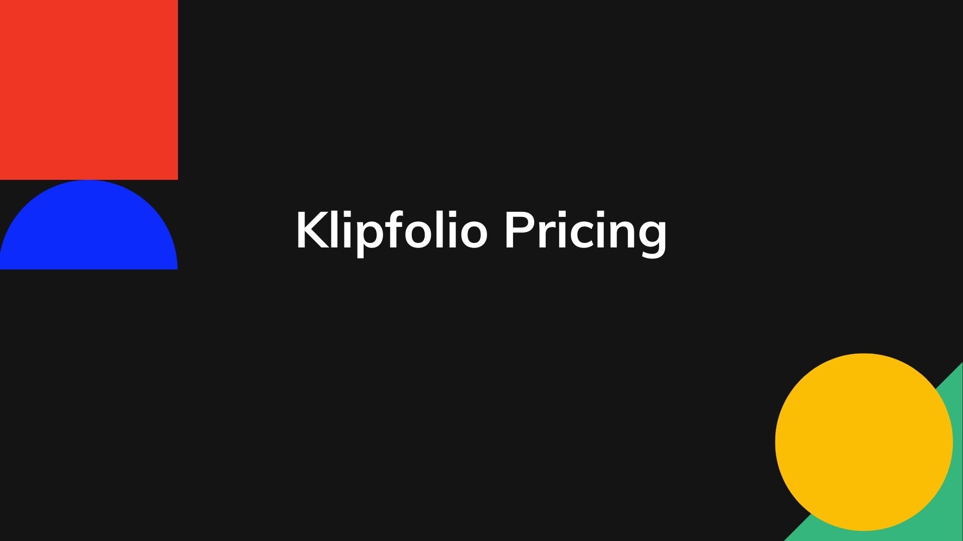 Klipfolio Pricing
