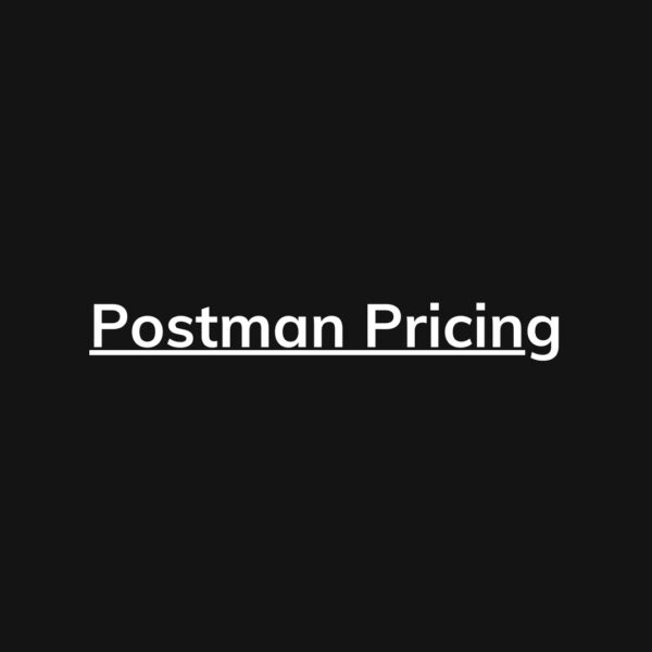 Postman Pricing