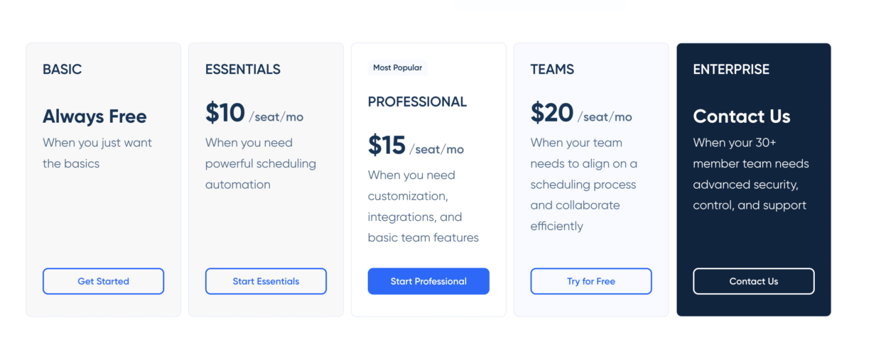 Calendly Pricing Prices For All Plans Including Enterprise