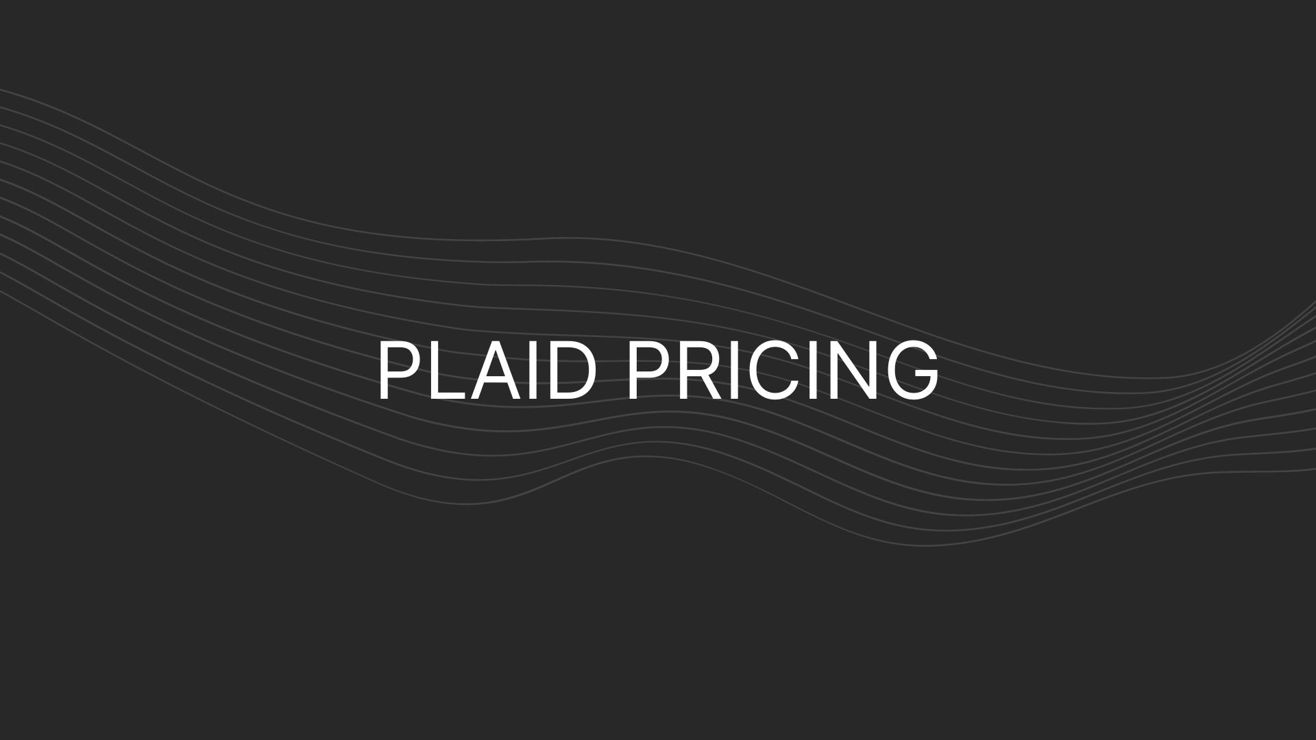 plaid pricing