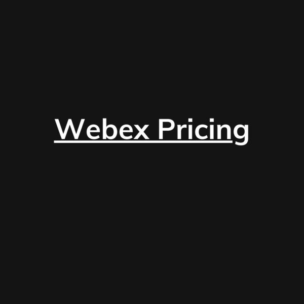 Webex Pricing