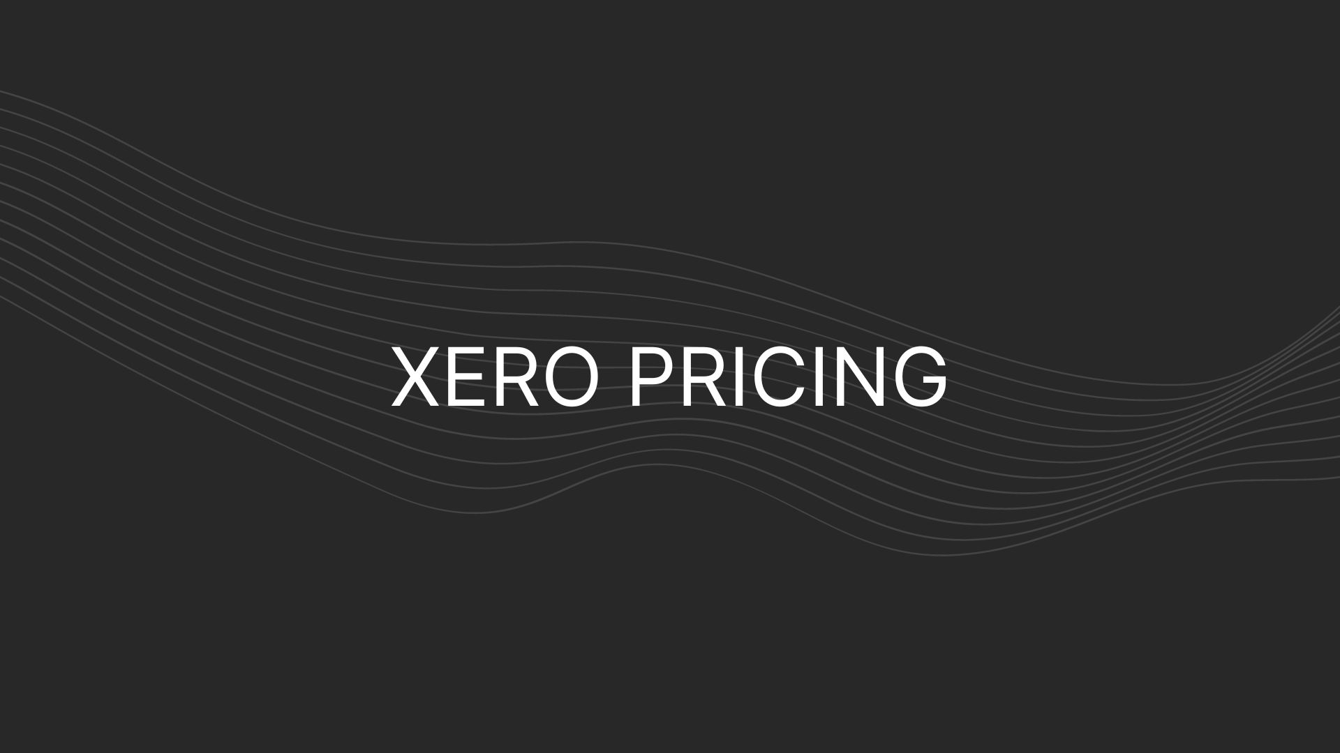 Xero pricing