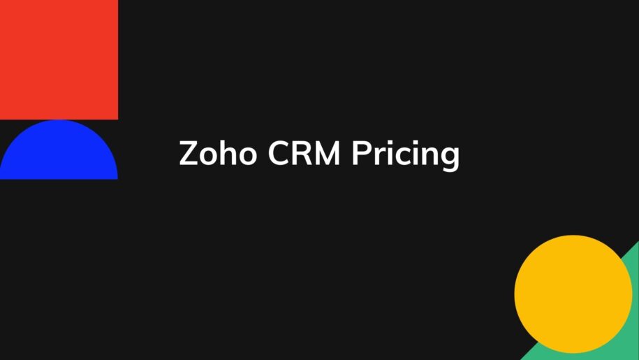 Zoho CRM Pricing