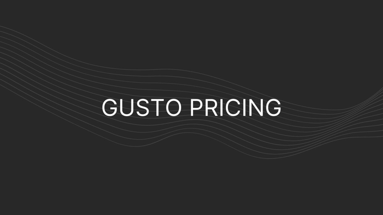 gusto pricing