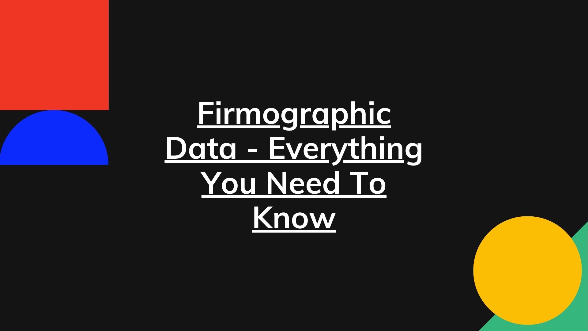 Firmographic data