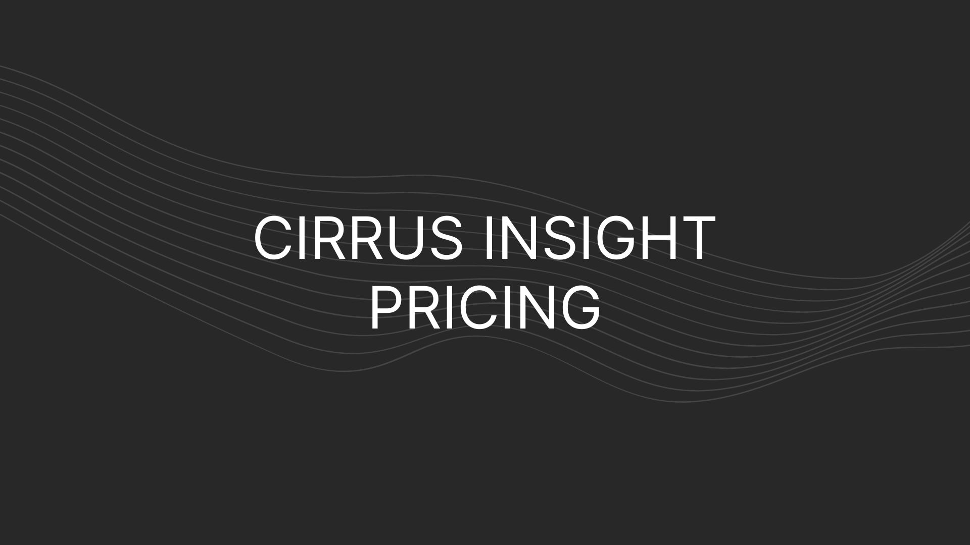 Cirrus Insight Pricing
