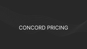 Concord Pricing