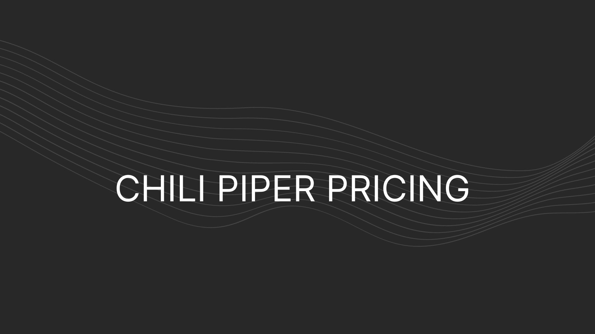 Chili Piper Pricing