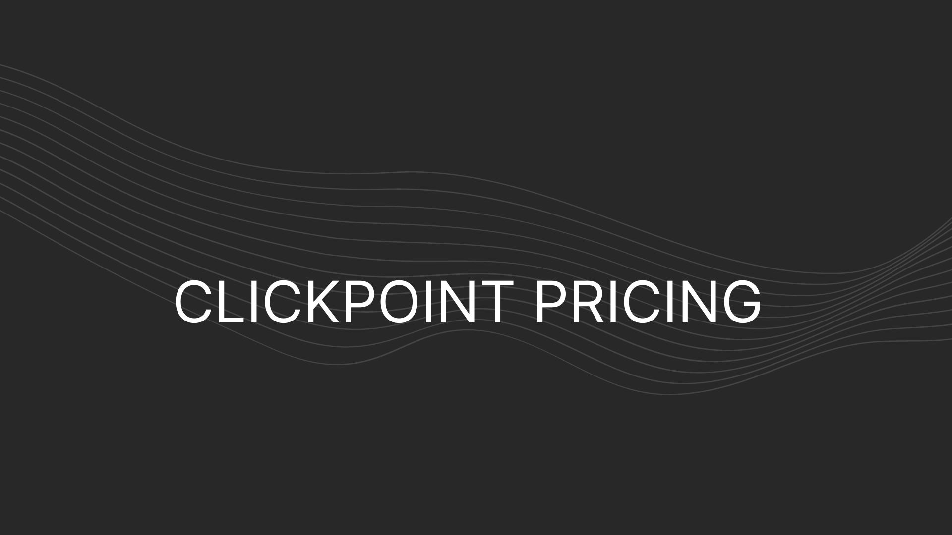 ClickPoint Pricing