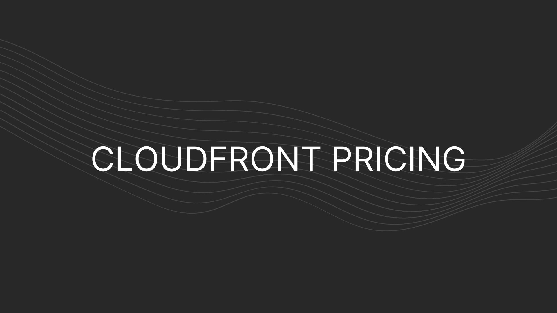 cloudfront pricing
