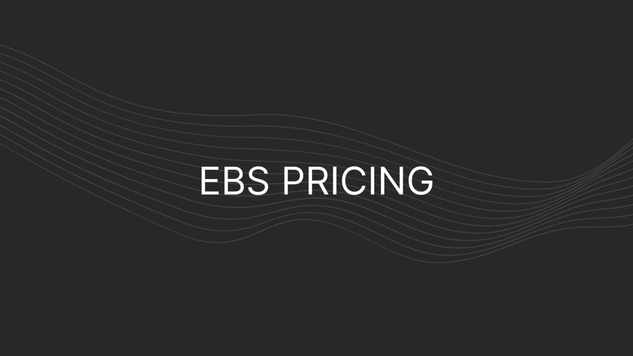 ebs pricing
