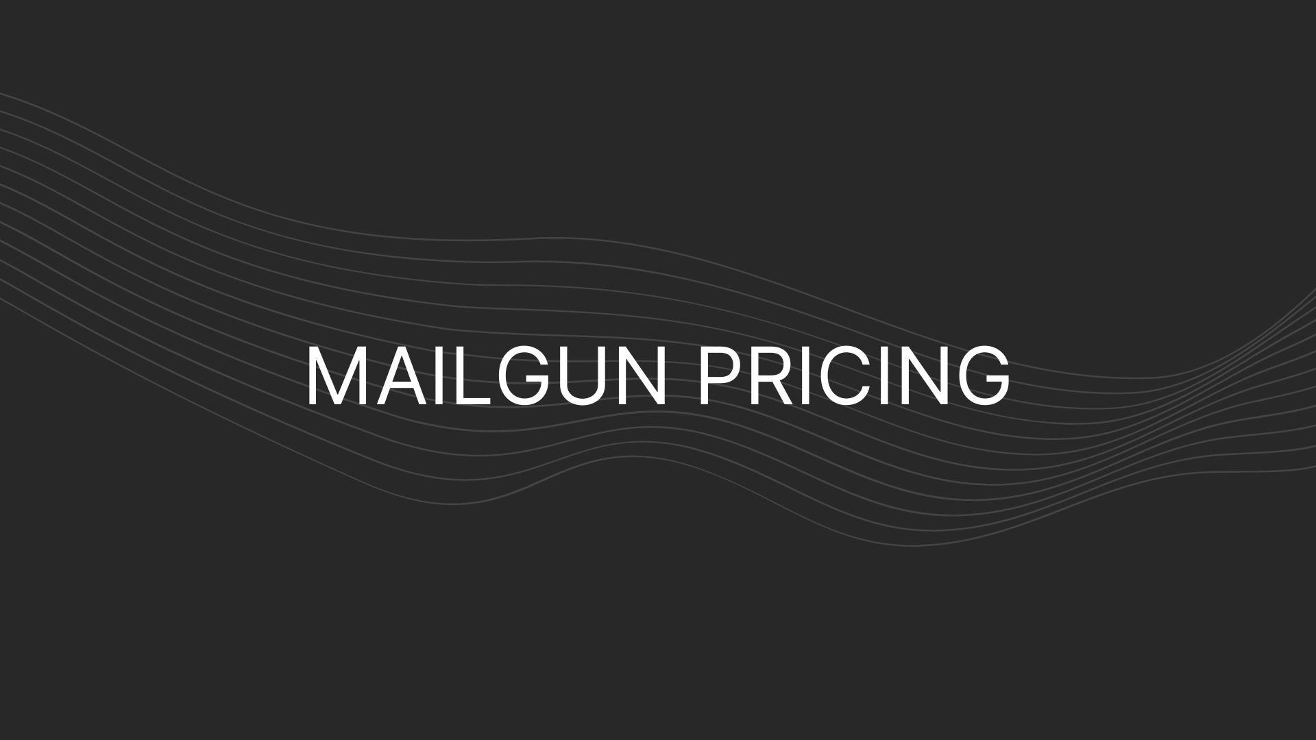 mailgun pricing