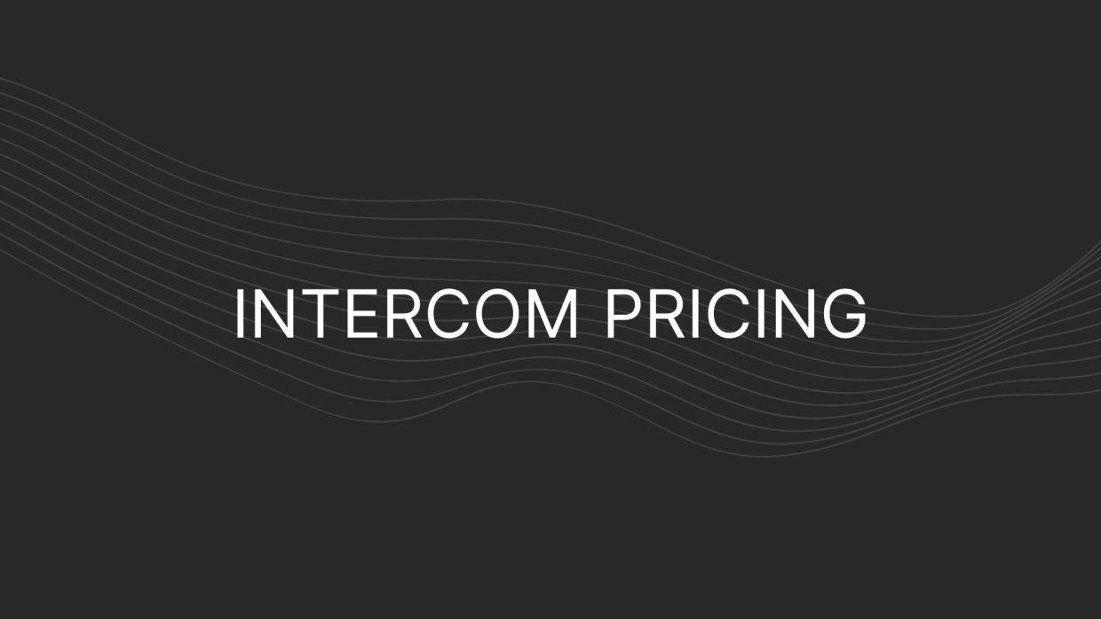 intercom pricing