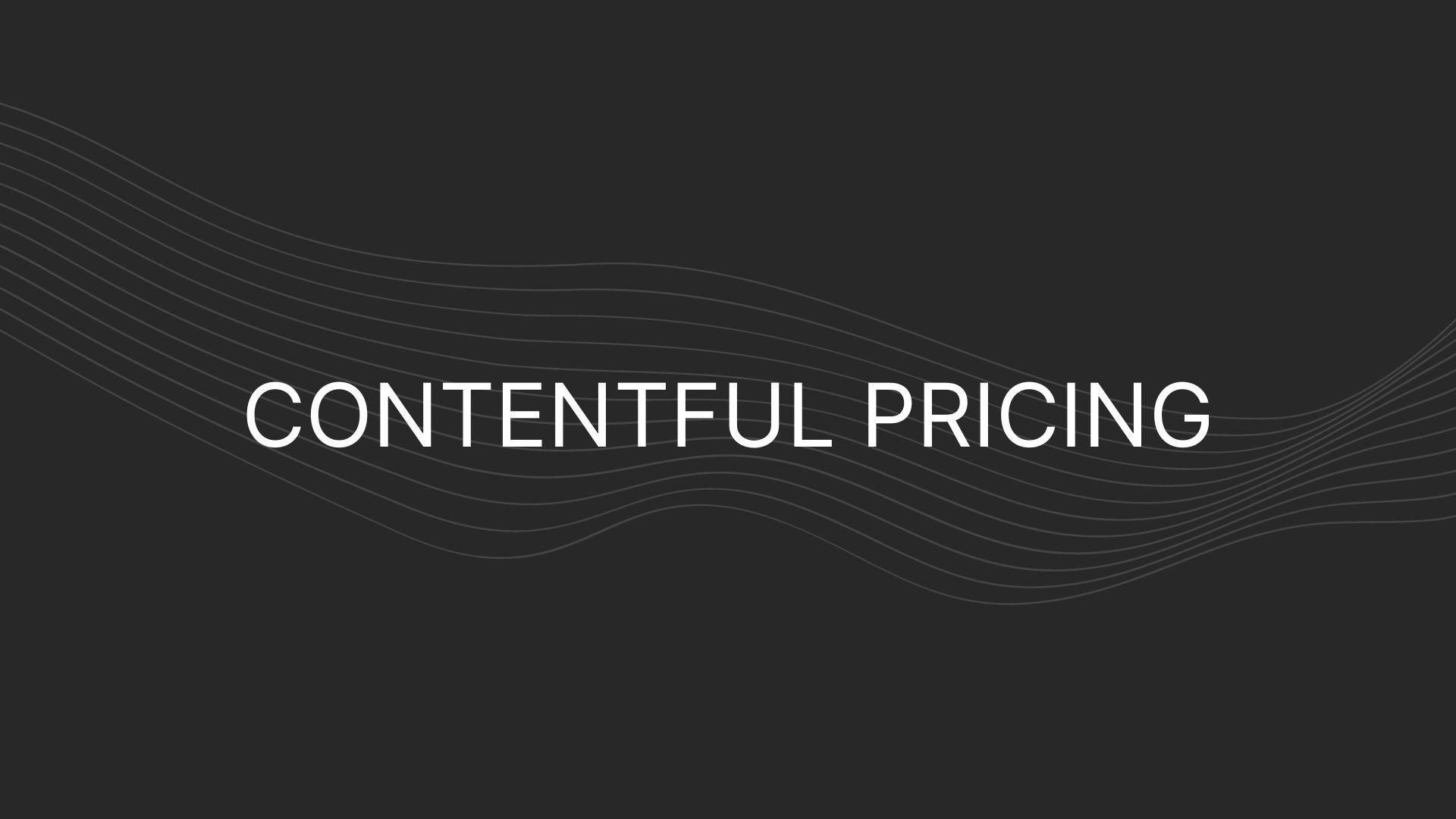 contentful Pricing