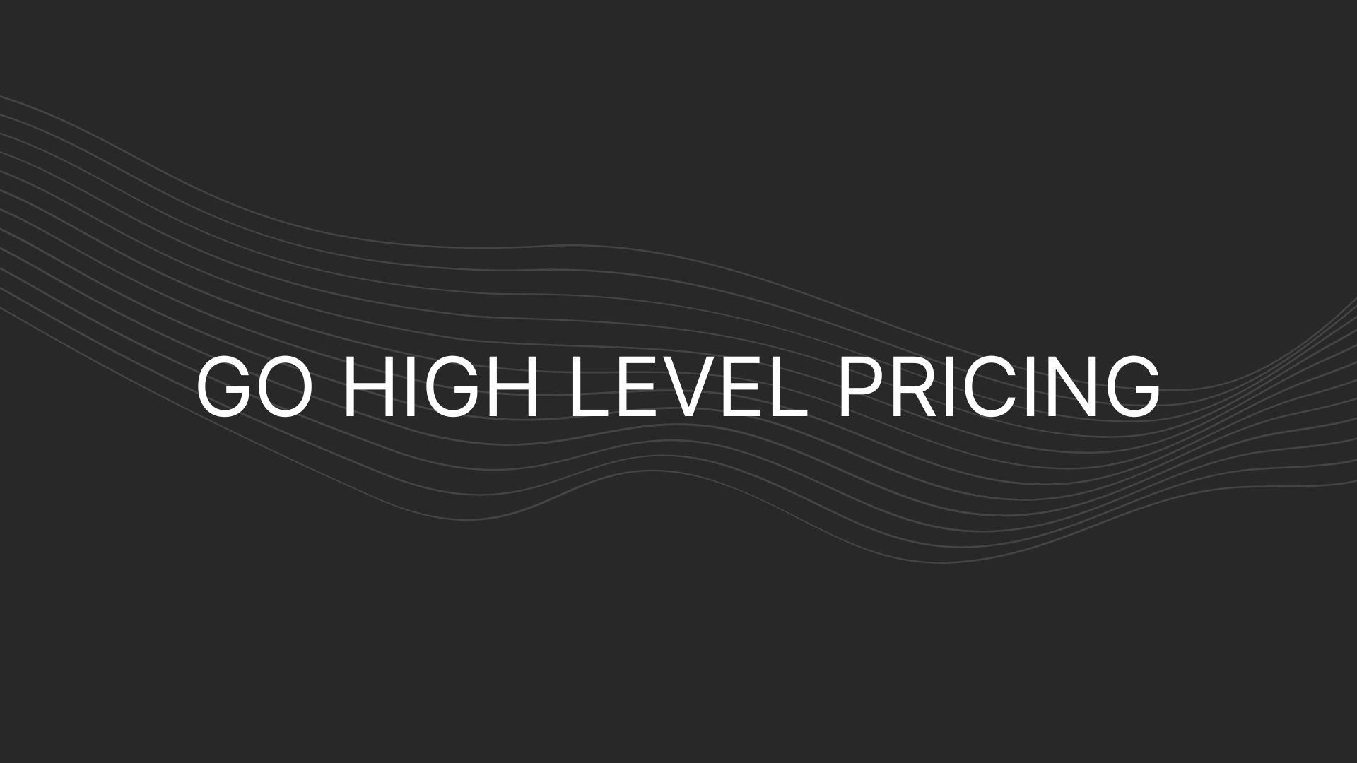 go high level Pricing