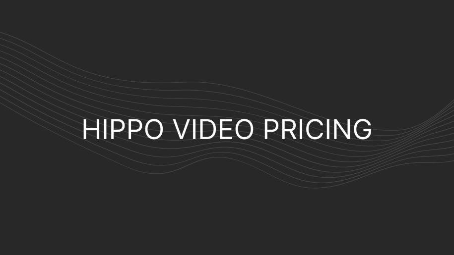 hippo video pricing