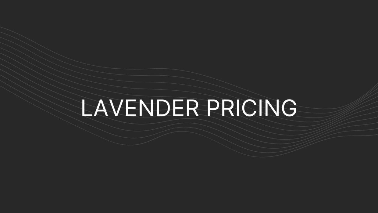 lavender pricing