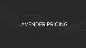 lavender pricing