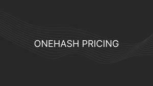 onehash pricing