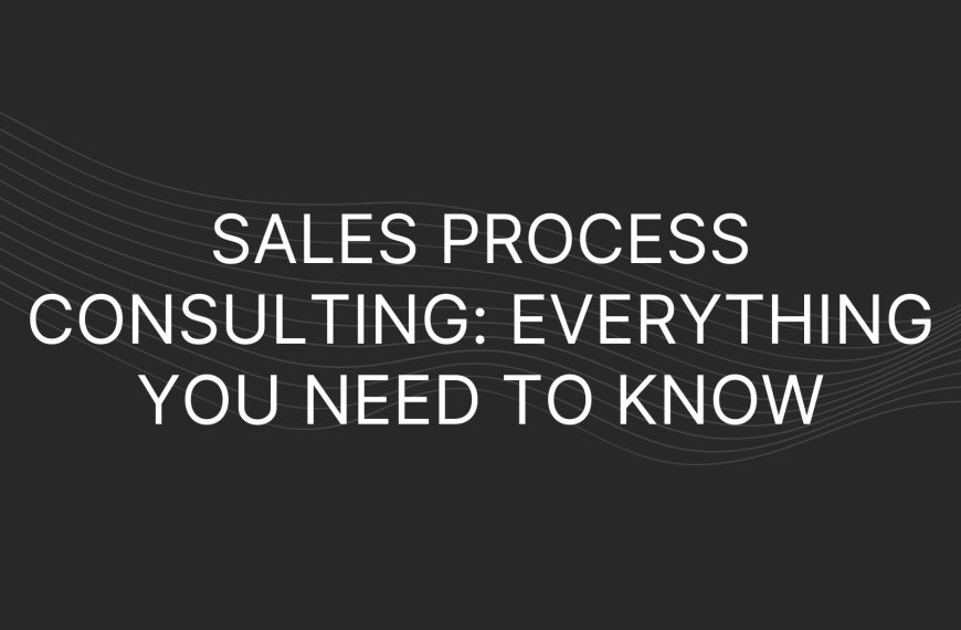 Sales Process Consulting