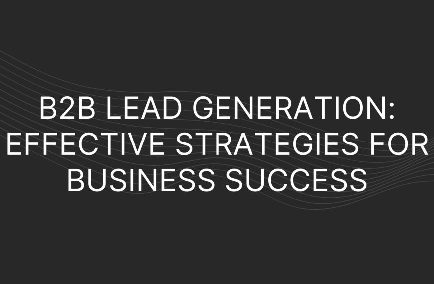 b2b lead generation