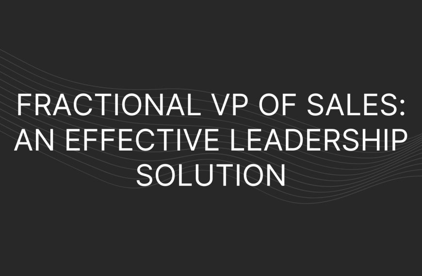 Fractional VP of Sales