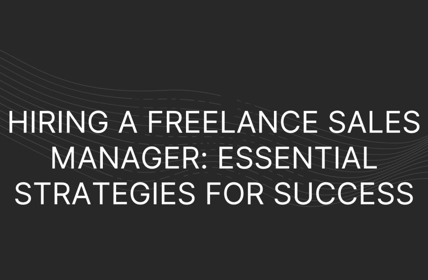 Freelance Sales Manager