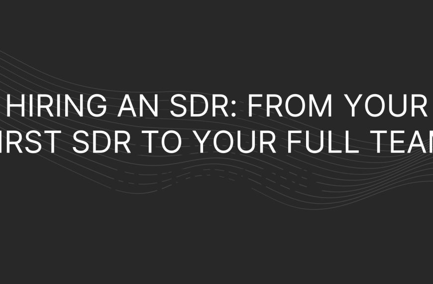 Hiring an SDR