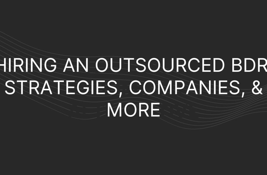 Outsourced BDR