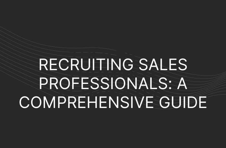 Recruiting Sales Professionals