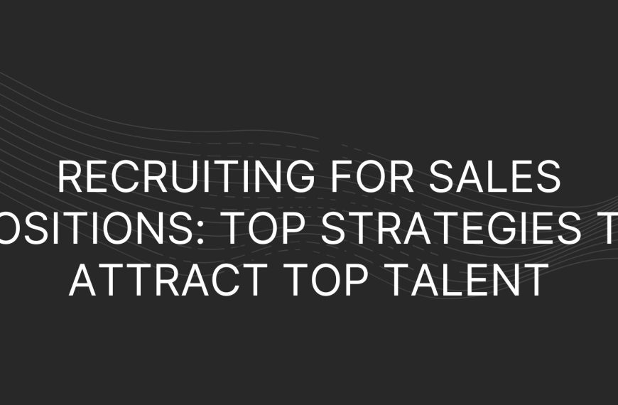 Recruiting for Sales