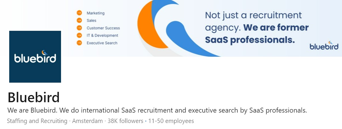 Bluebird SaaS Sales Recruiters and Executive Search