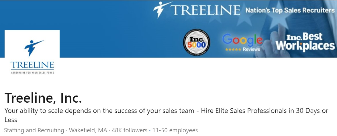 treeline inc b2b sales recruiters to scale your sales team